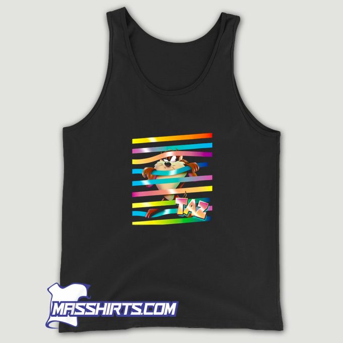 Looney Tunes Taz Stripes Tank Top