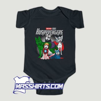 Marvel Avengers Siberian Husky Huskyvengers Baby Onesie