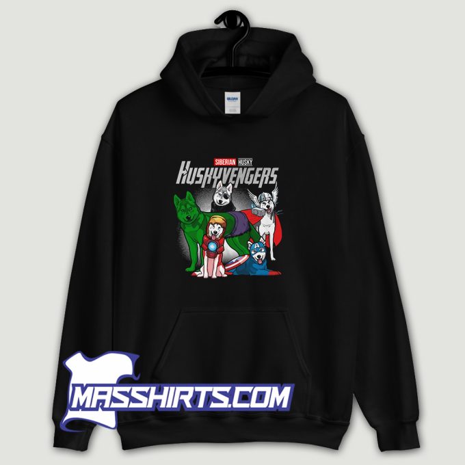 Marvel Avengers Siberian Husky Huskyvengers Hoodie Streetwear