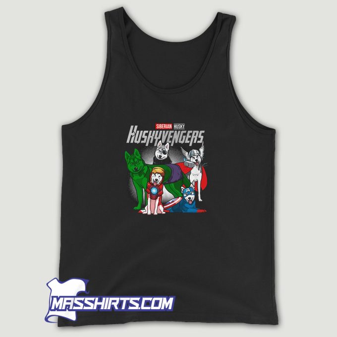 Marvel Avengers Siberian Husky Huskyvengers Tank Top