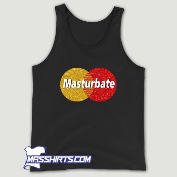 Masturbate Mastercard Parody Tank Top