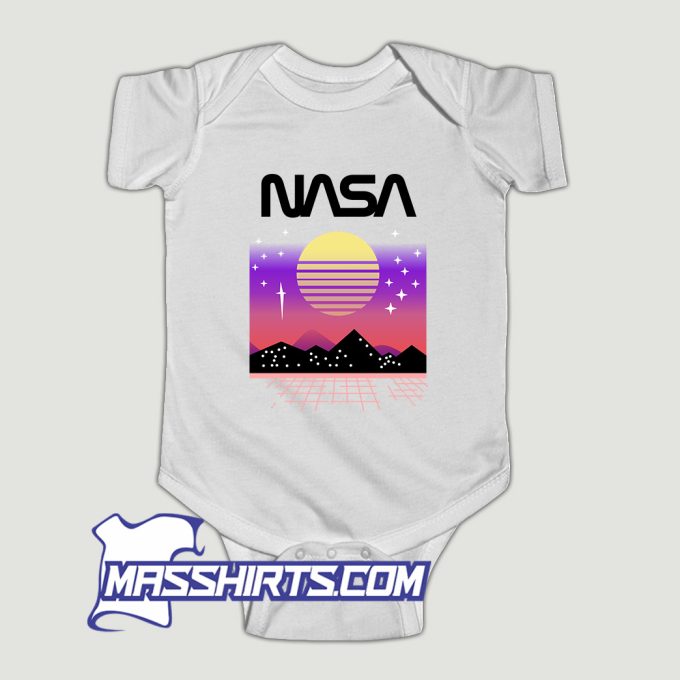 Nasa Space Sunset Baby Onesie