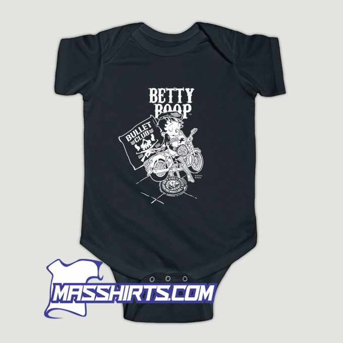 Njpw Betty Boop x Bullet Club Baby Onesie