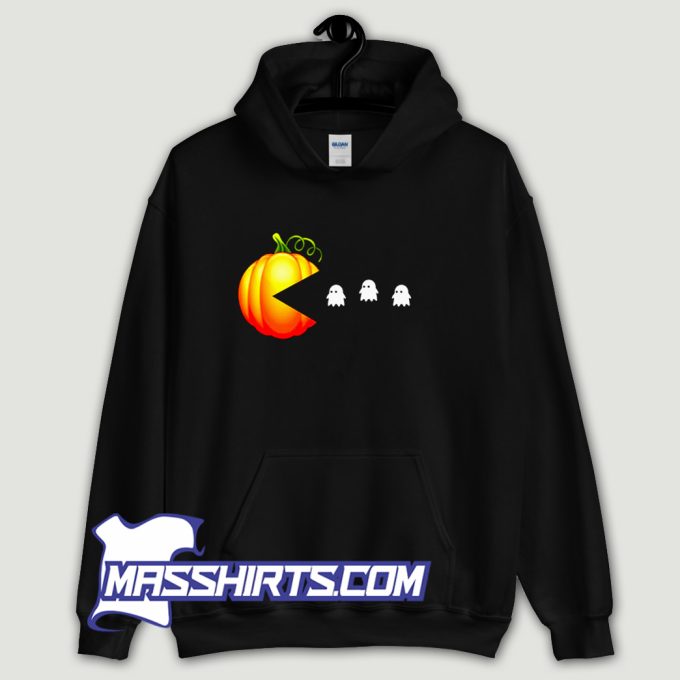 Pumpkin Eating Ghost Hoodie Streetwear