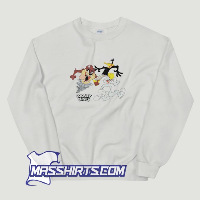 Us Looney Tunes Trio Bugs Daffy Taz Sweatshirt