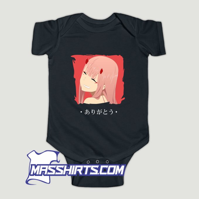 Zero Two from Darling in The Franxx Arigatou Baby Onesie